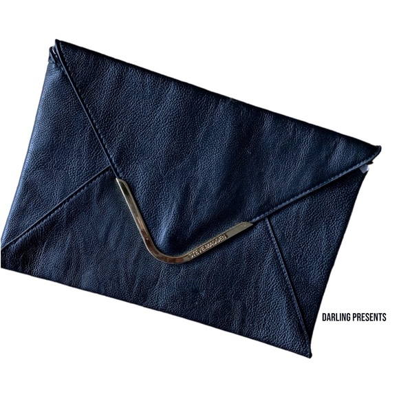 Steve Madden Handbags - Steve Madden Slim Envelope Clutch Purse Women Color Black Size 7.75 X 11